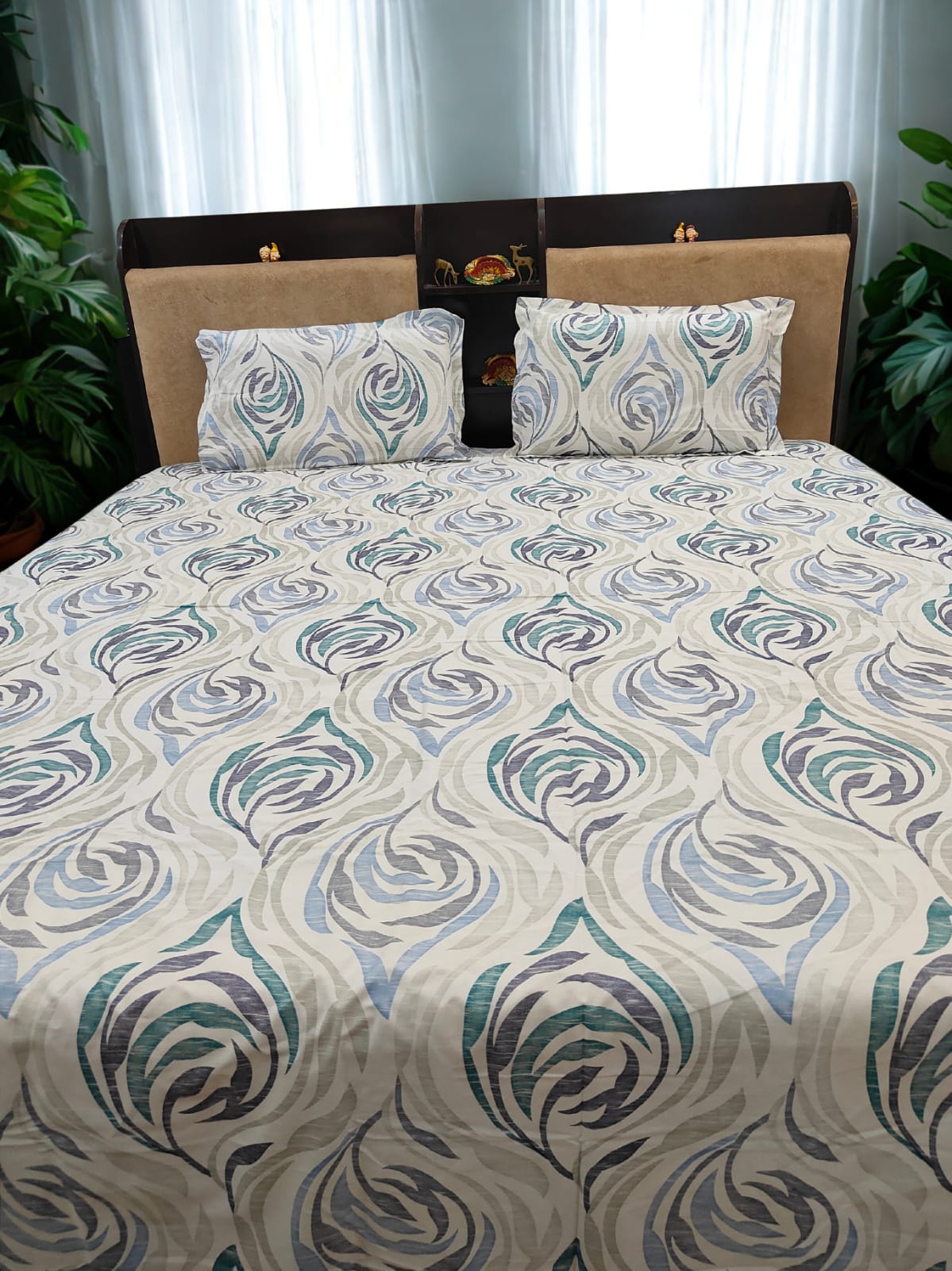 PRINTED BEDSHEET WHITE