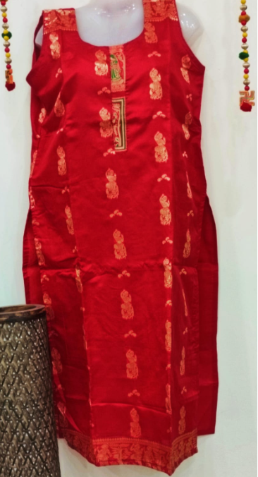 FESTIVE COLLECTION STITCHED KURTEES(BALUCHORY RED)