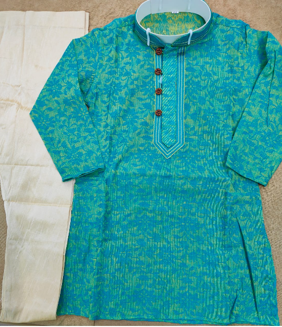 KURTA SET FOR KIDS (BLUE GREEN)