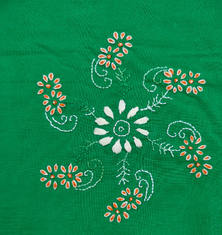 PILLOW CASES GREEN FLORAL