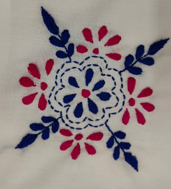 PILLOW CASES WHITE WITH BLUE EDGES