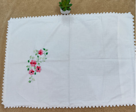 PILLOW CASES WHITE FLORAL