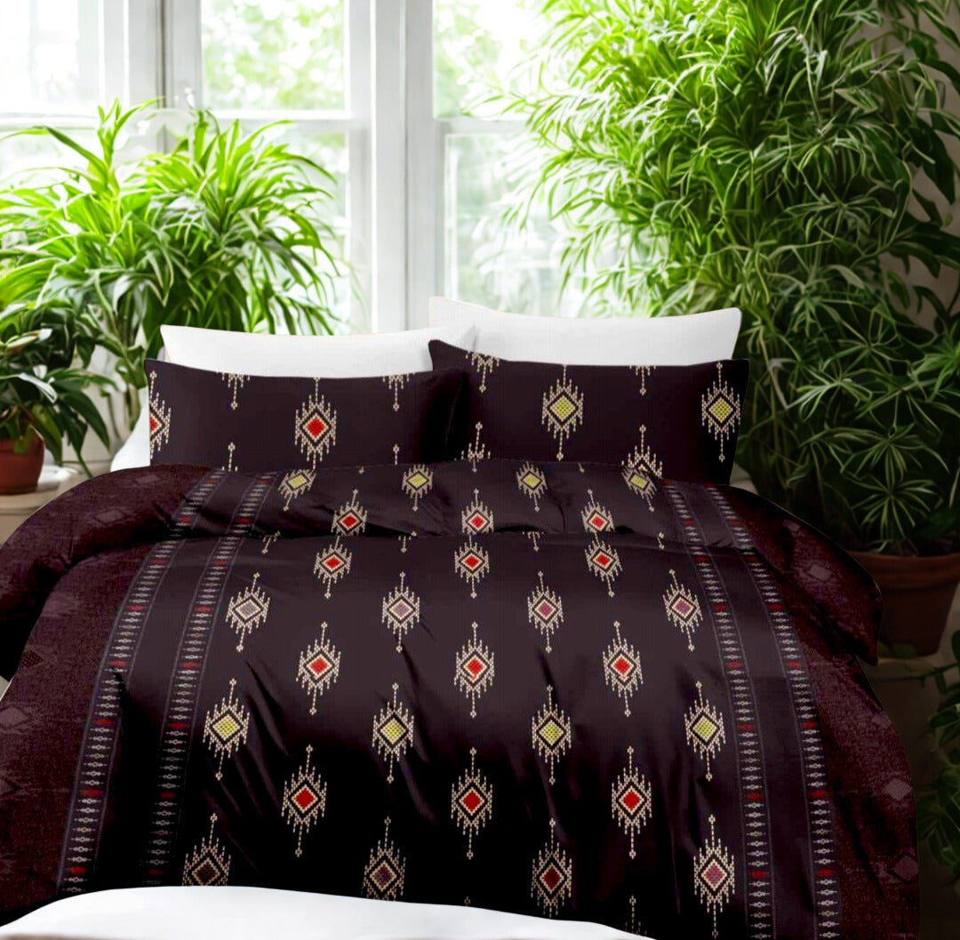 PRINTED BEDSHEET BROWN