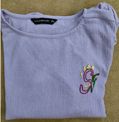 SHORT SLEEVED T- SHIRT(VIOLET S)