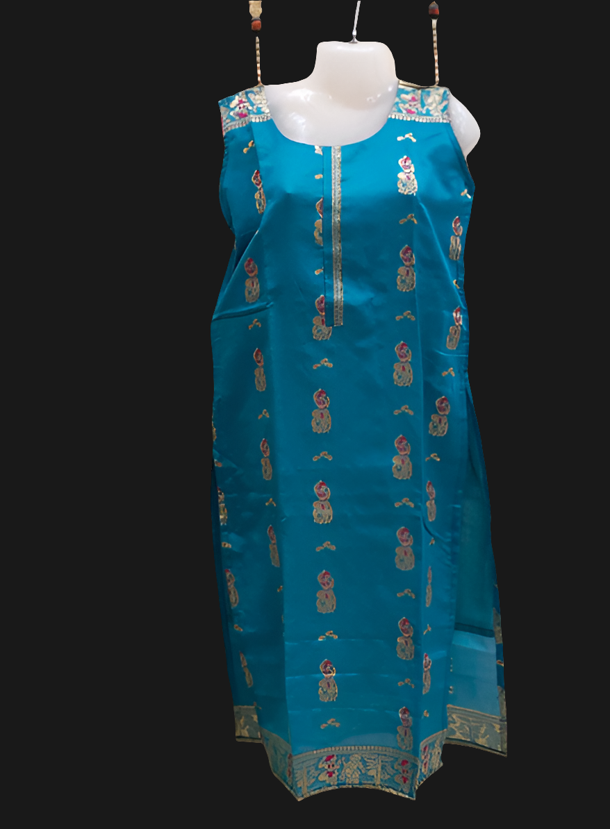 FESTIVE COLLECTION STITCHED KURTEES(BALUCHORY BLUE)