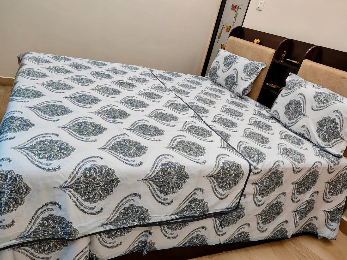 BEDDING SET LIGHT GREY