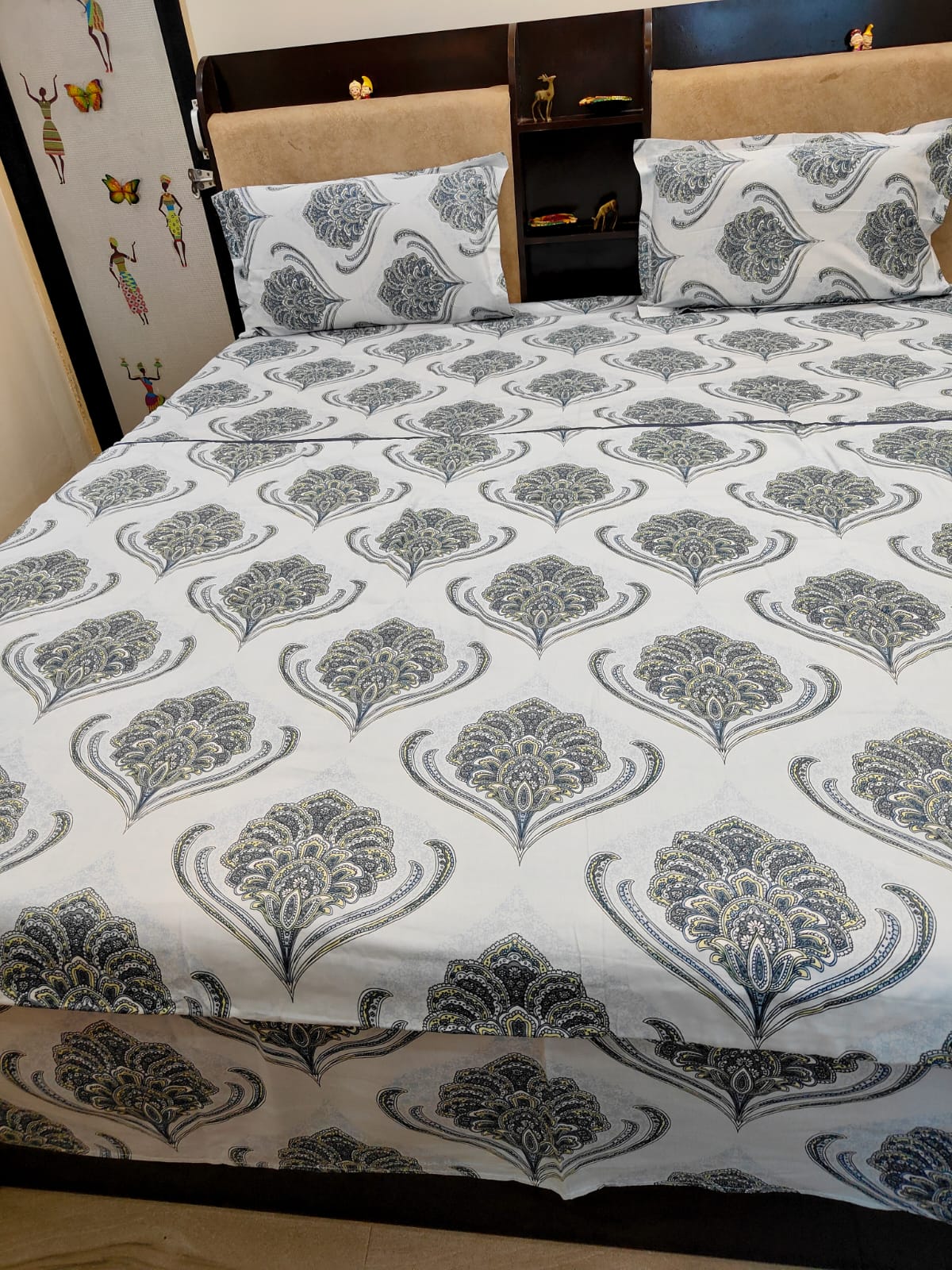 BEDDING SET LIGHT GREY