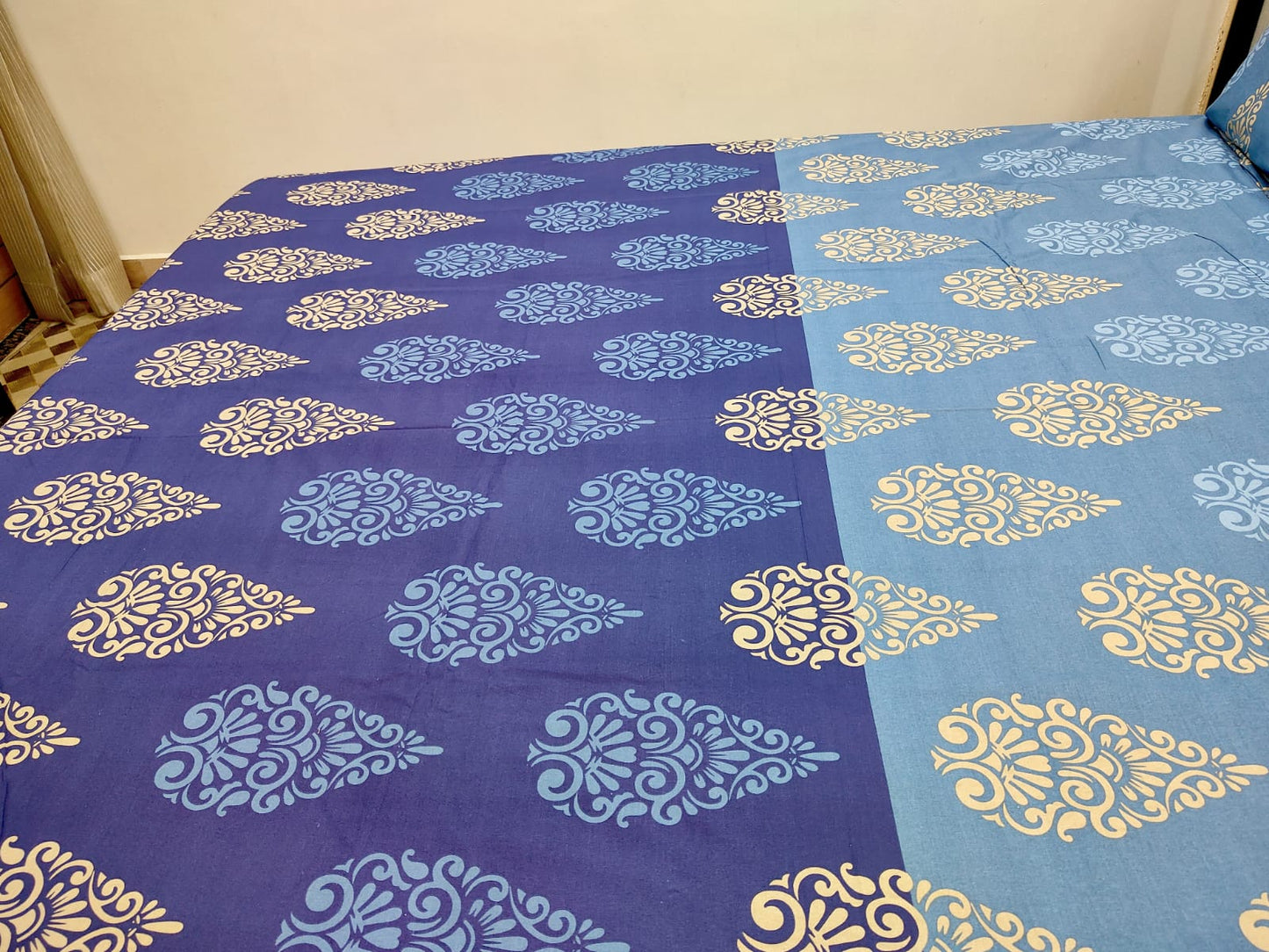 PRINTED BEDSHEET BLUE