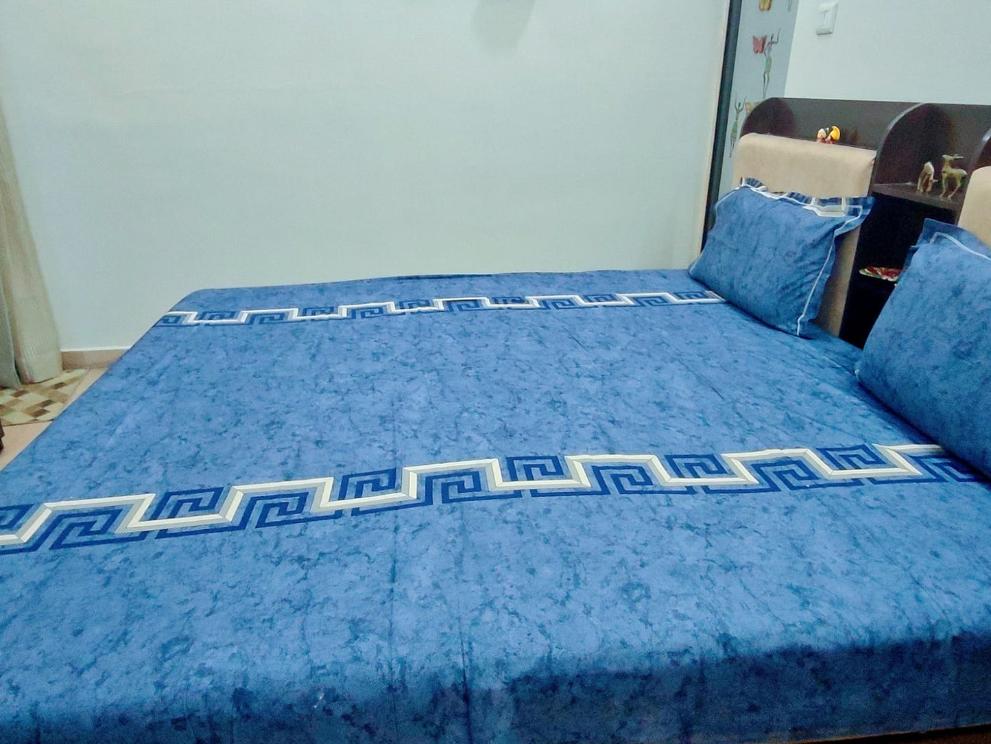 PRINTED BEDSHEET BLUE