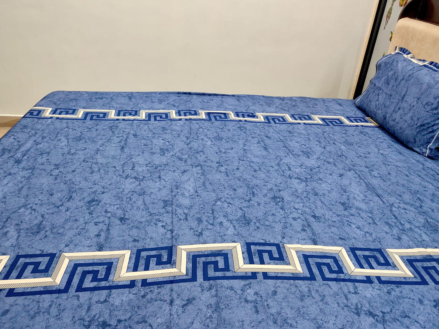 PRINTED BEDSHEET BLUE