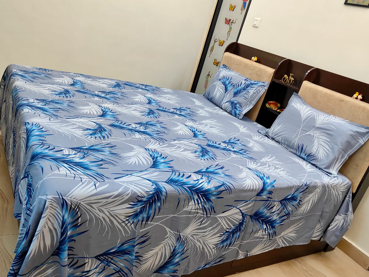 PRINTED BEDSHEET VIOLET