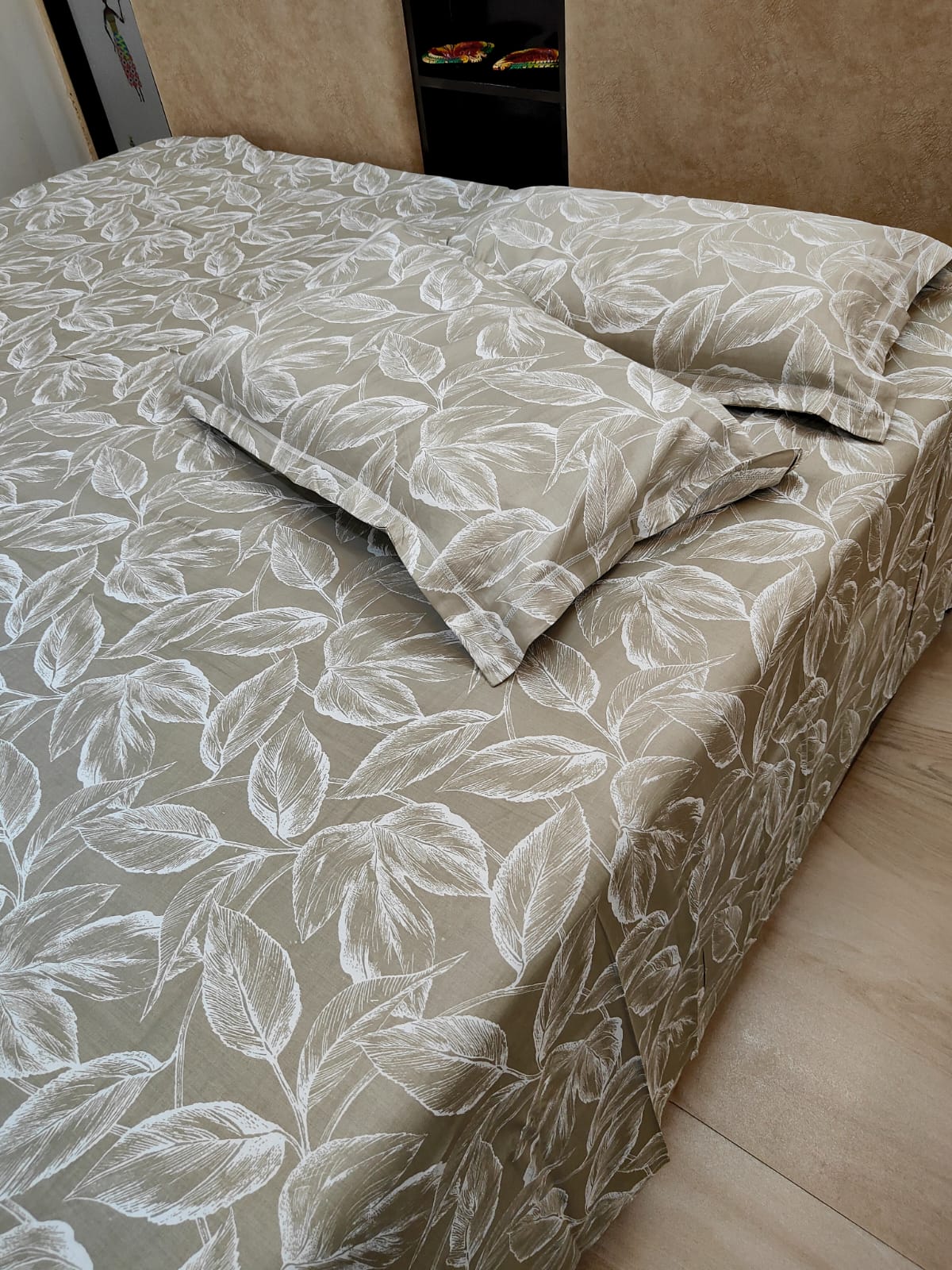PRINTED BEDSHEET OLIVE