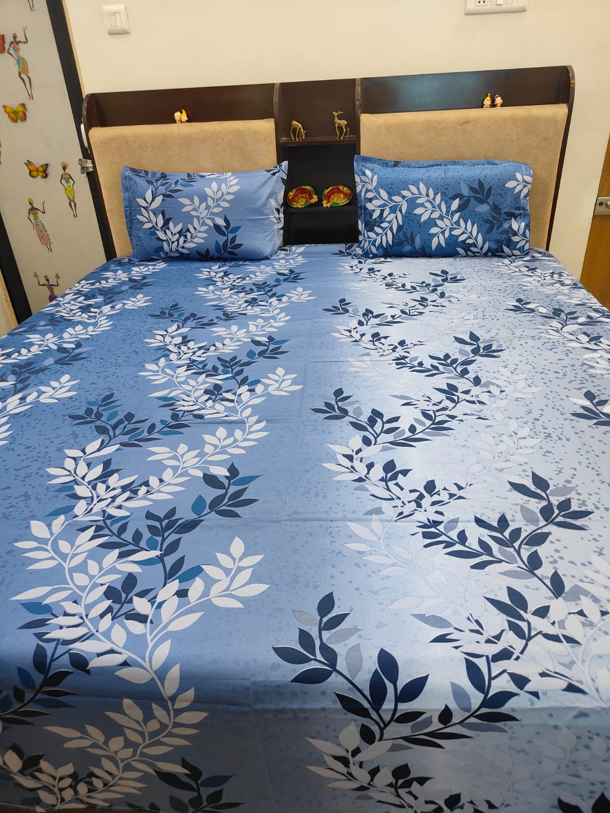 PRINTED BEDSHEET BLUE
