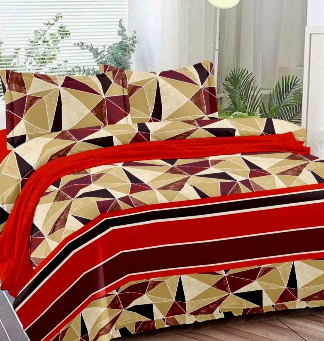 PRINTED BEDSHEET BEIGE