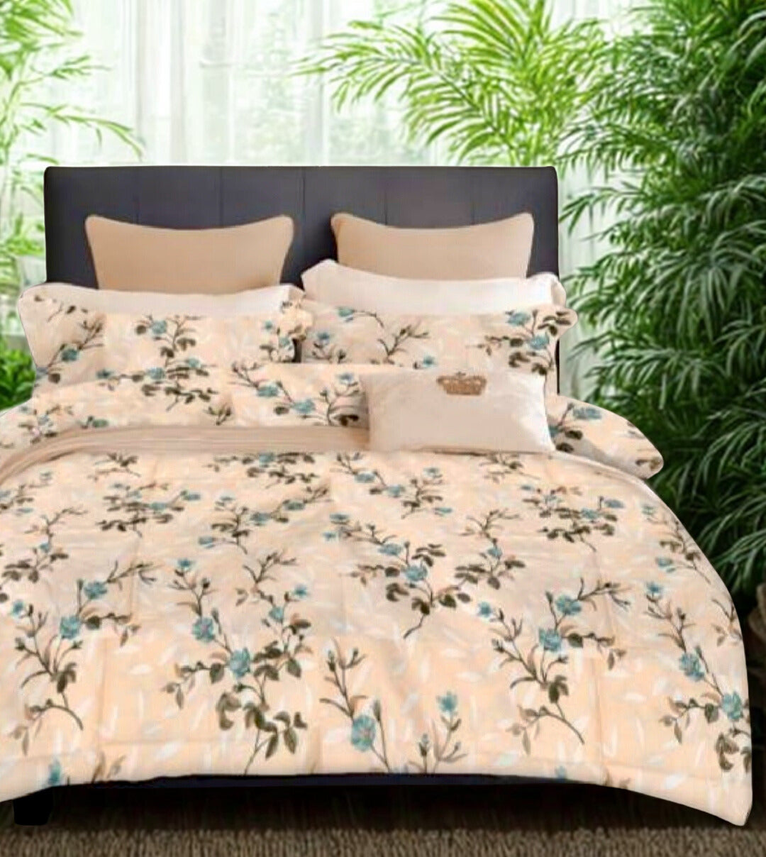 PRINTED BEDSHEET PEACH