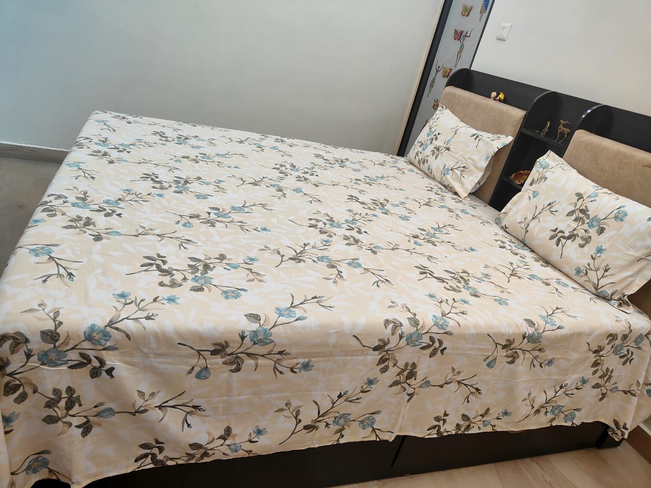 PRINTED BEDSHEET PEACH