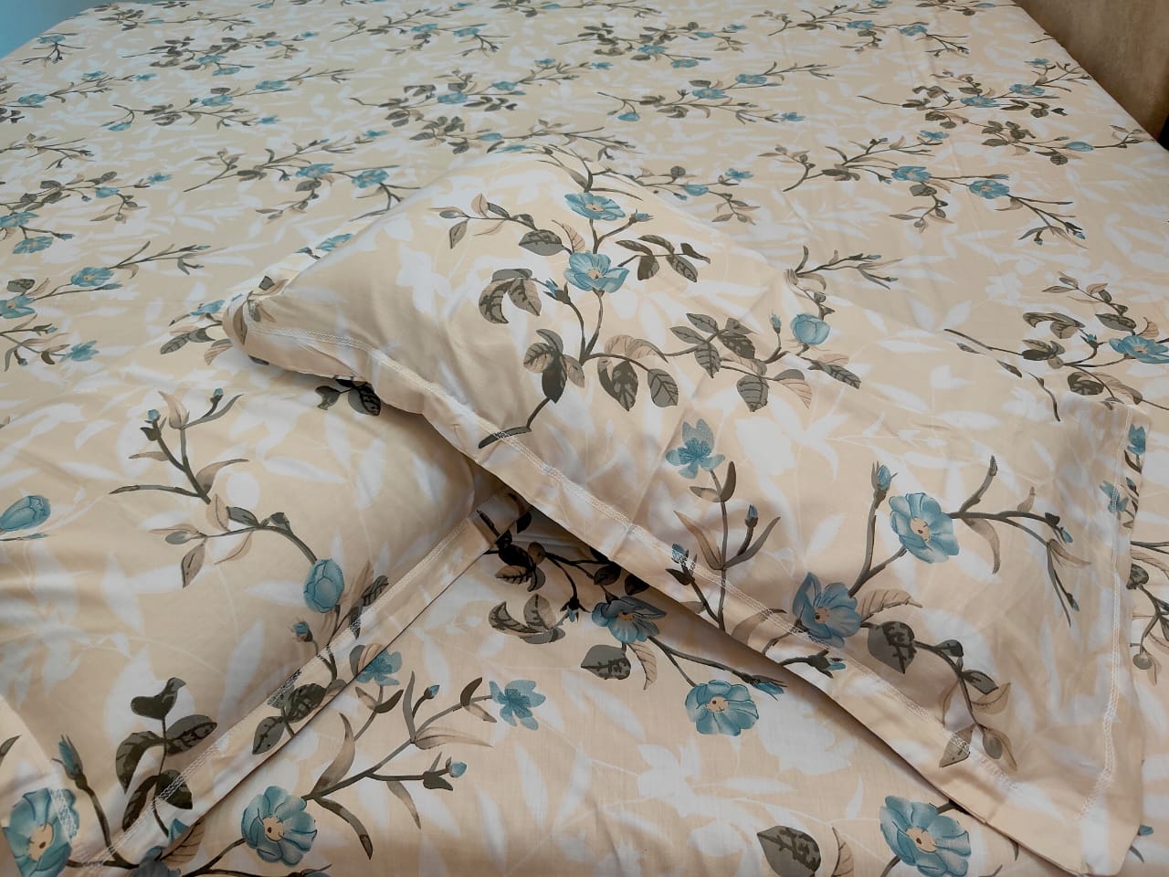 PRINTED BEDSHEET PEACH