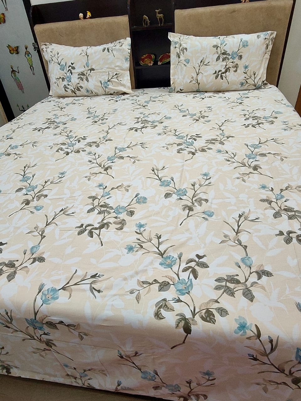 PRINTED BEDSHEET PEACH