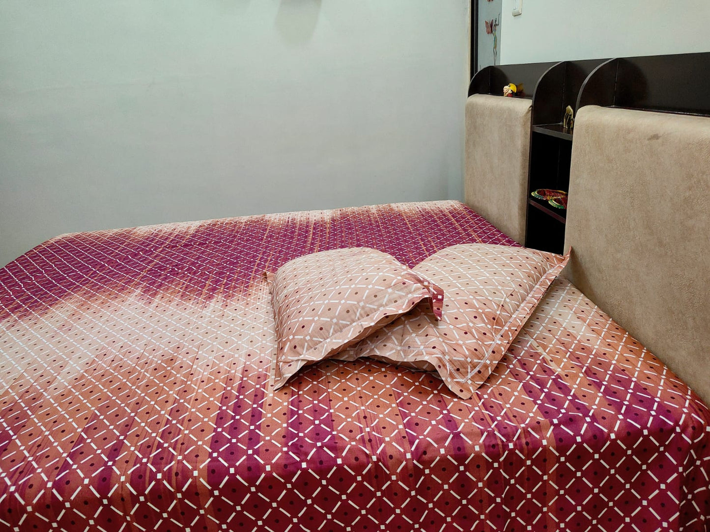 PRINTED BEDSHEET PURPLE