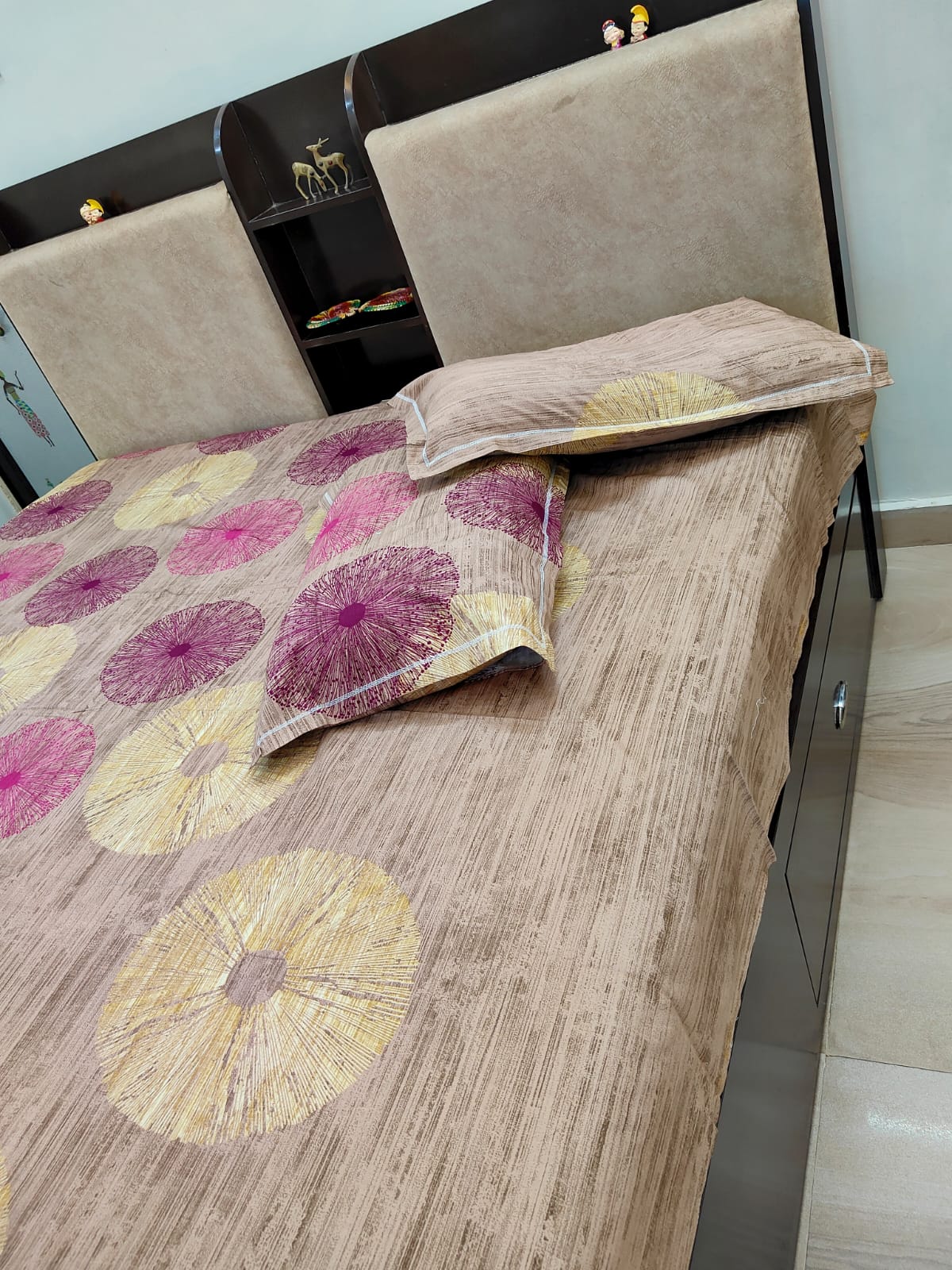 PRINTED BEDSHEET VIOLET