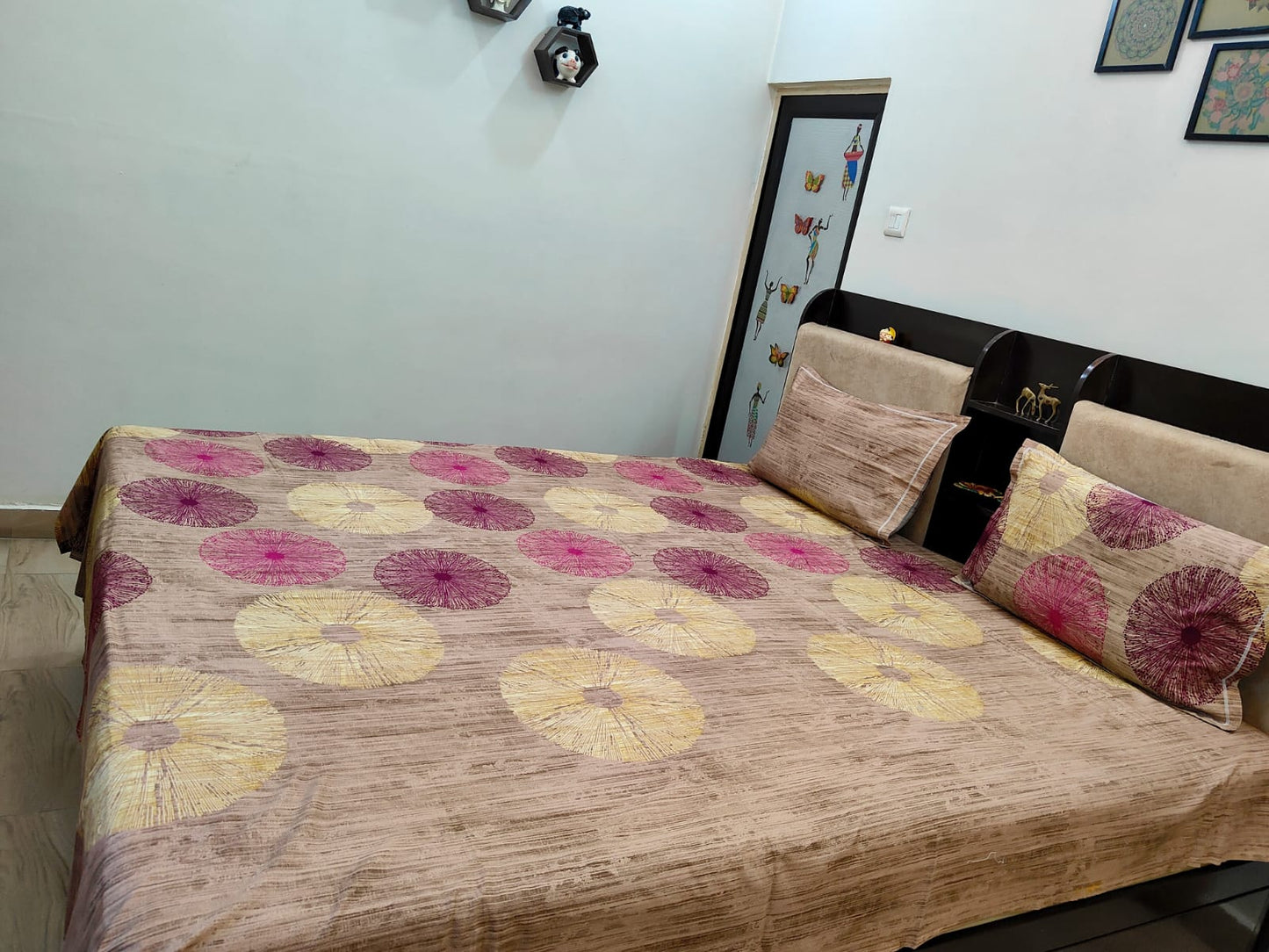 PRINTED BEDSHEET VIOLET