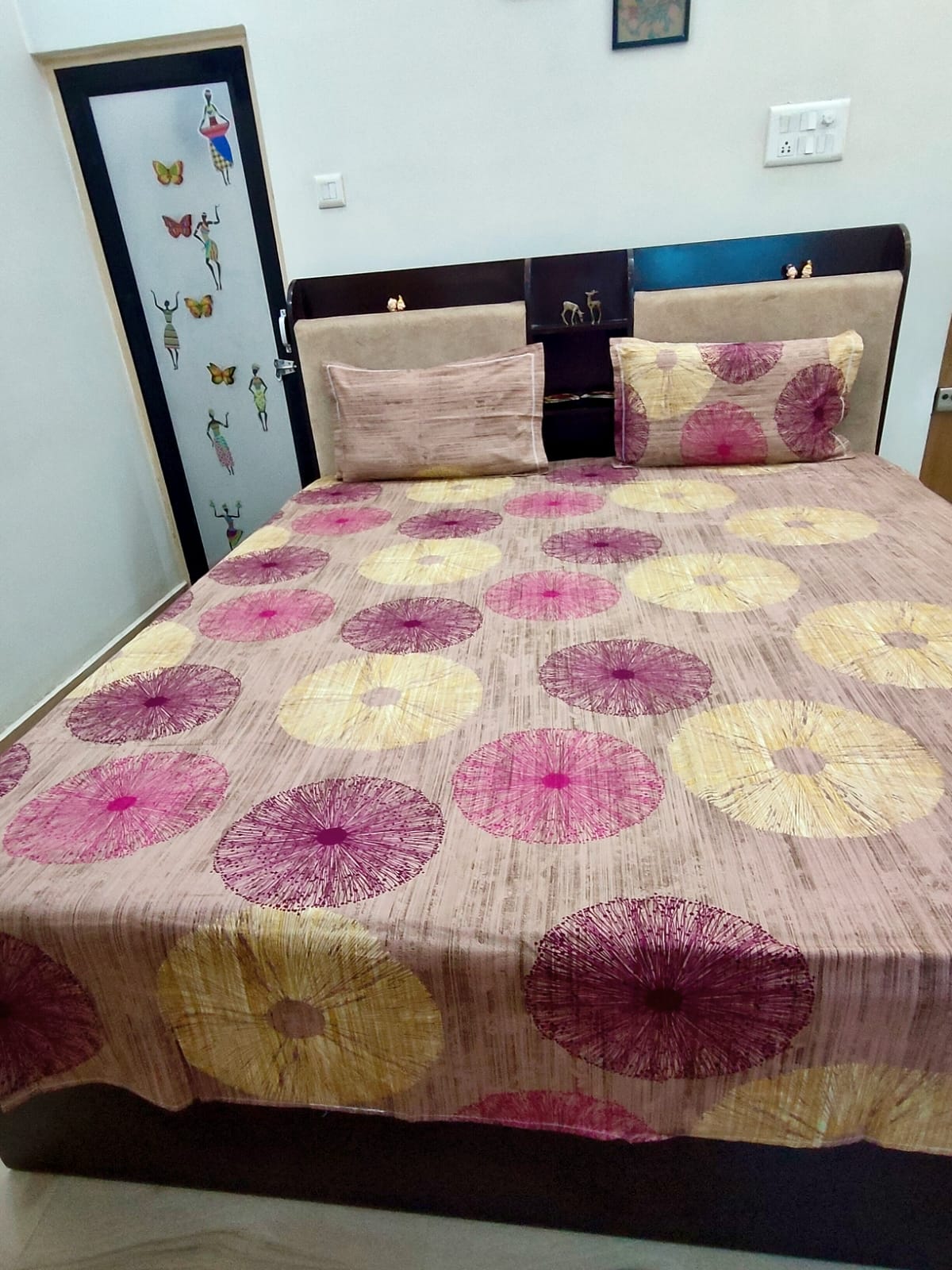 PRINTED BEDSHEET VIOLET
