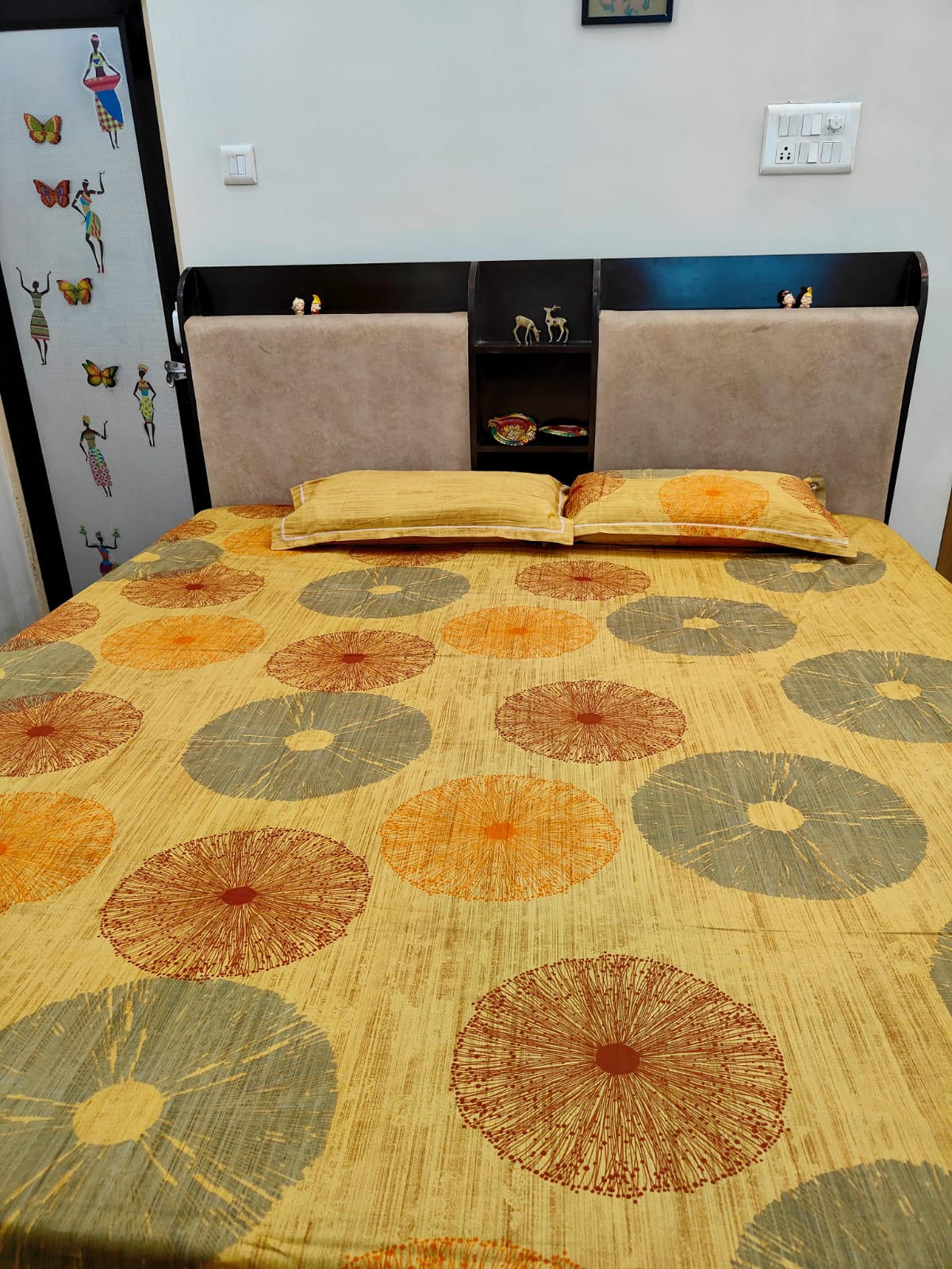 PRINTED BEDSHEET YELLOW