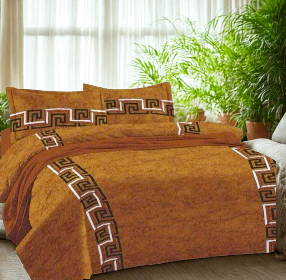 PRINTED BEDSHEET MUSTARD