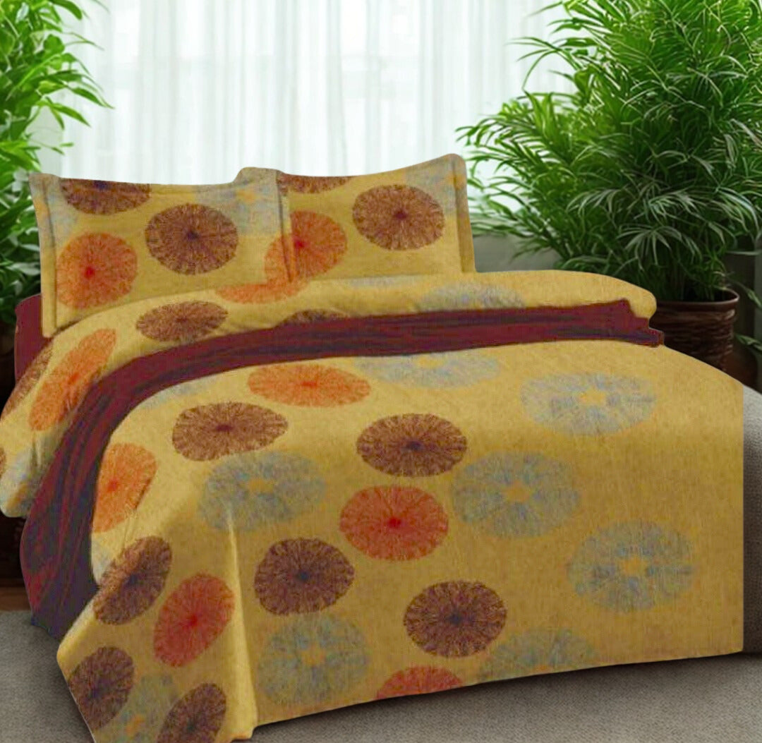 PRINTED BEDSHEET YELLOW
