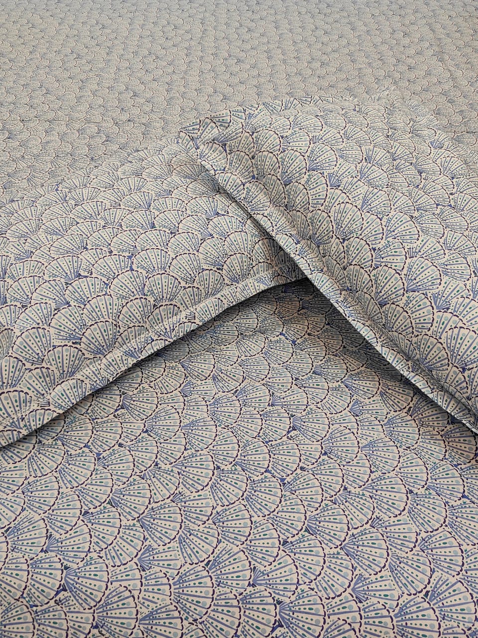 PRINTED BEDSHEET SKY BLUE