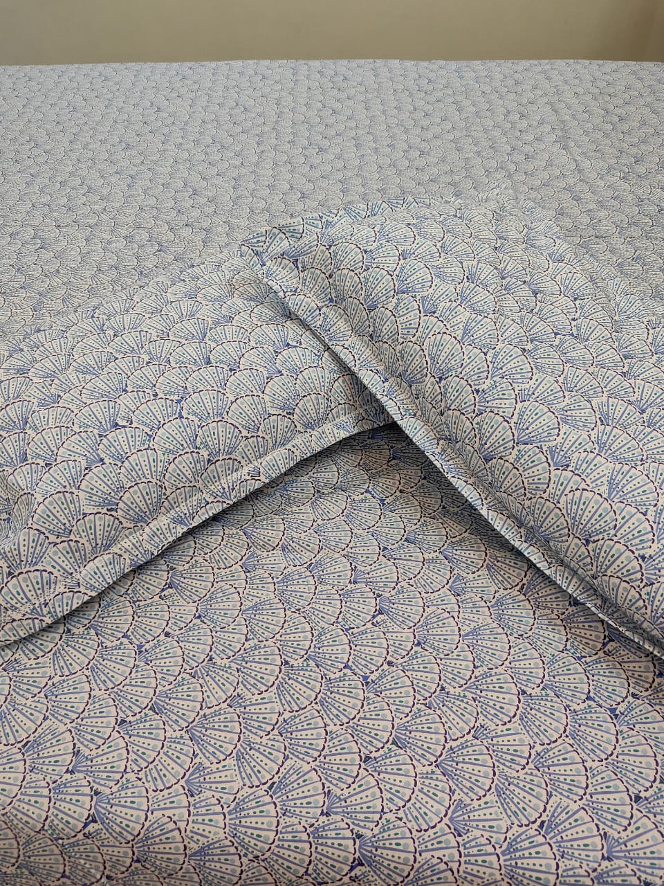 PRINTED BEDSHEET SKY BLUE