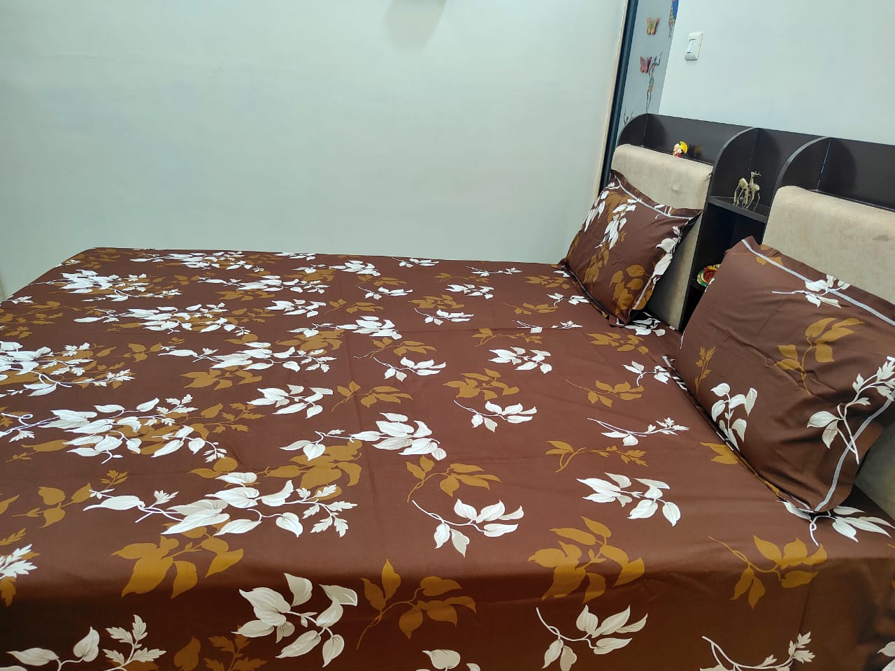 PRINTED BEDSHEET BROWN
