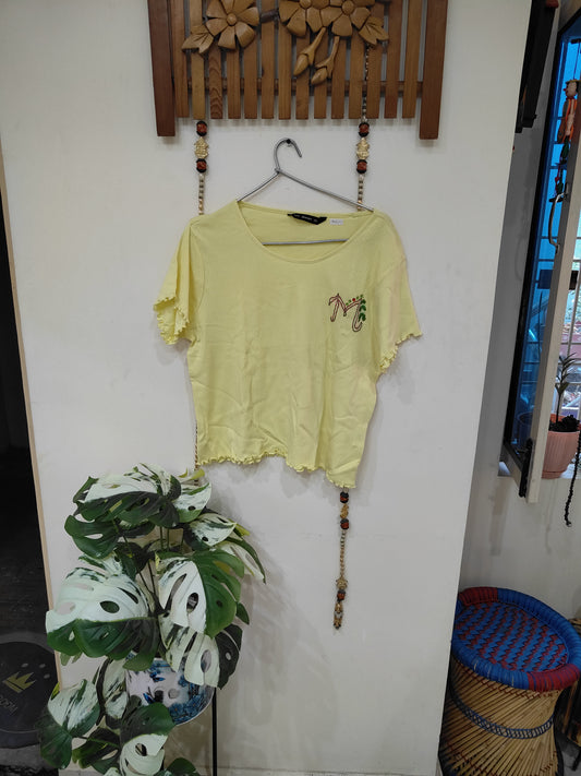 SHORT SLEEVED T- SHIRT (YELLOW M)