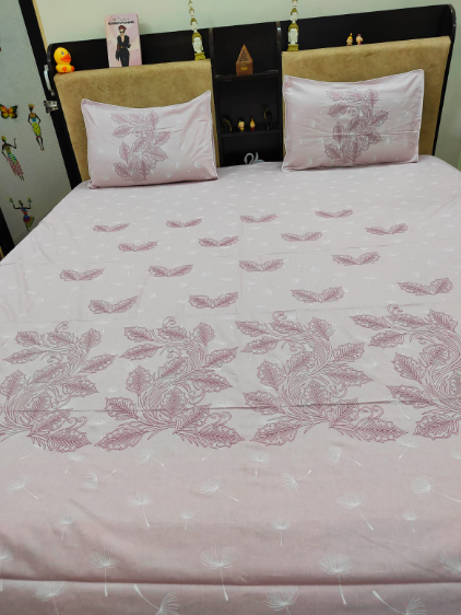 BED COVER KING SIZE ( LIGHT VIOLET)