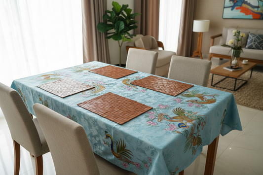 DINING TABLE COVER SKY BLUE