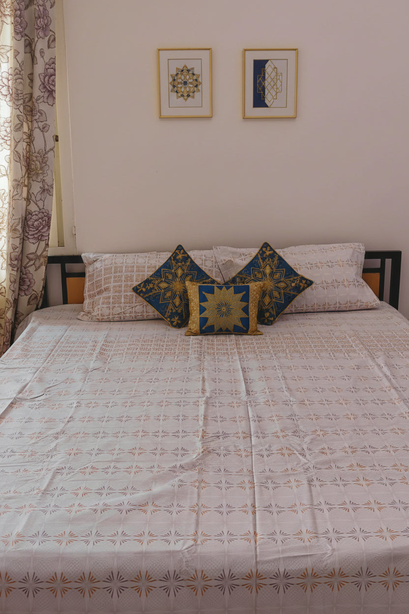 SUPER KING BEDSHEET SET 12
