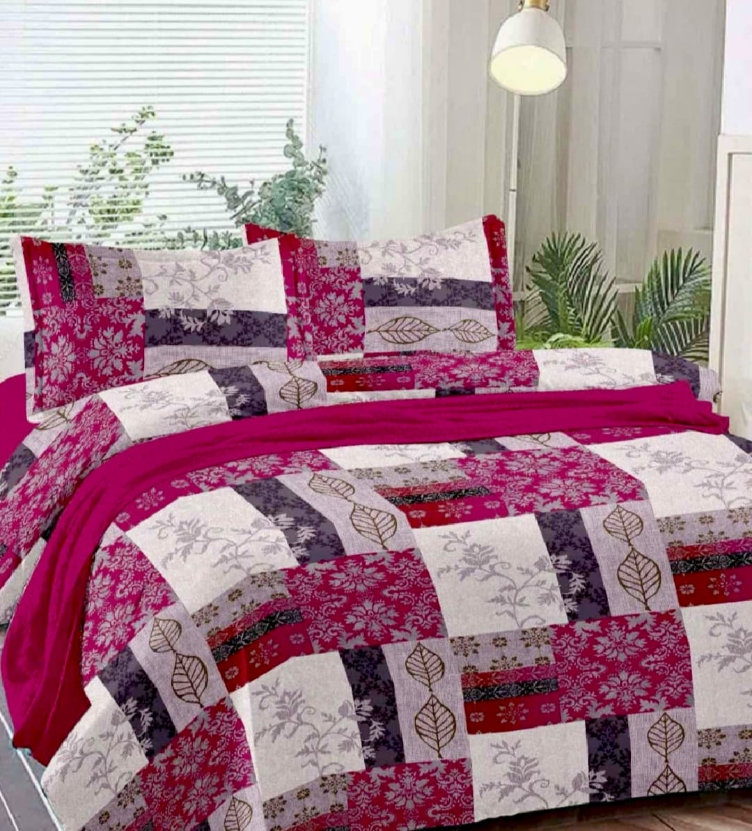 PRINTED BEDSHEET PINK