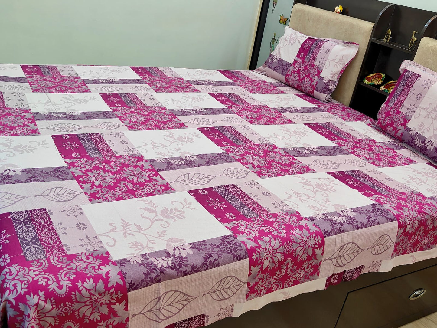 PRINTED BEDSHEET PINK