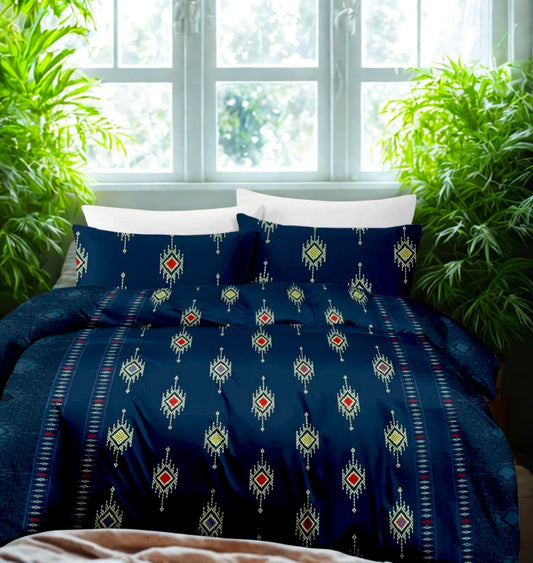 PRINTED BEDSHEET  BLUE