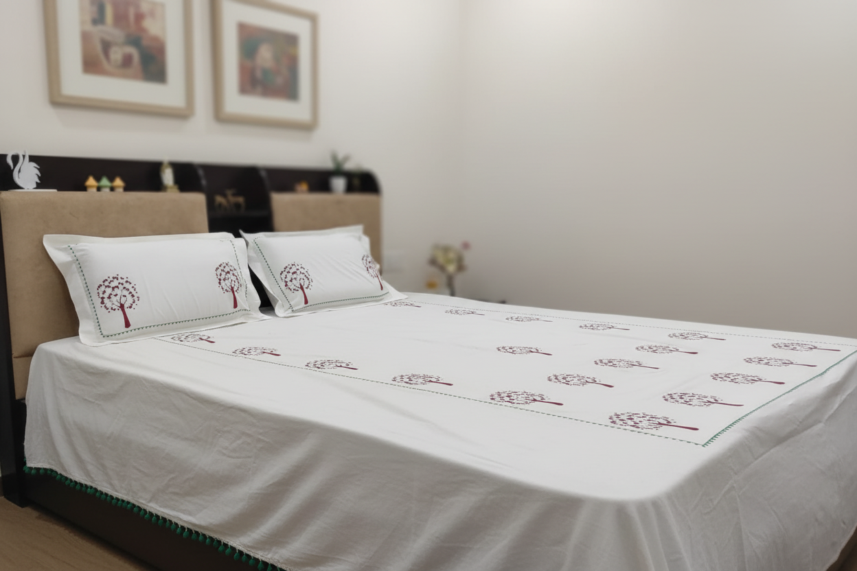 BED-COVER OFF WHITE