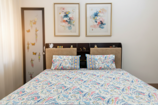 BED-COVER BLUE CORAL