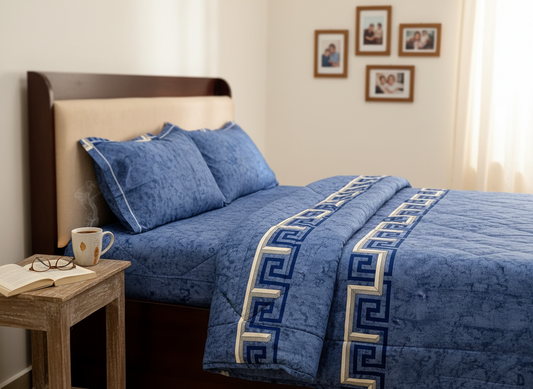 PRINTED BEDSHEET BLUE