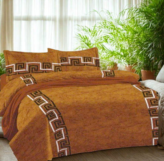 PRINTED BEDSHEET MUSTARD