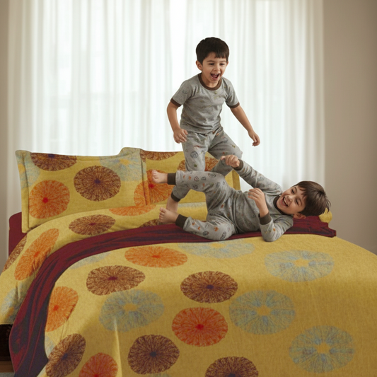 PRINTED BEDSHEET YELLOW