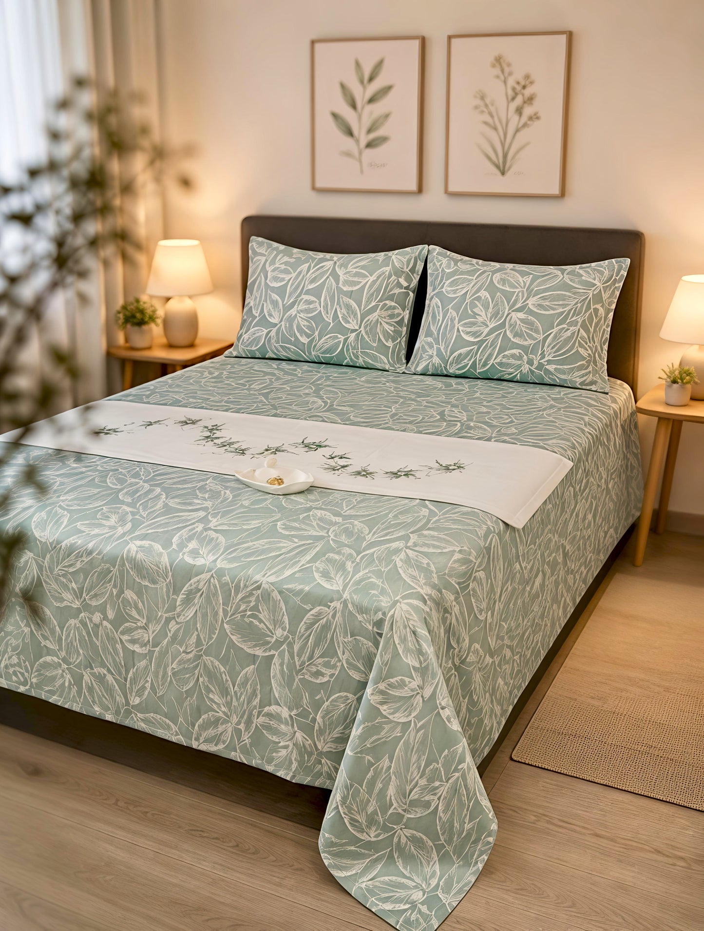PRINTED BEDSHEET GREEN