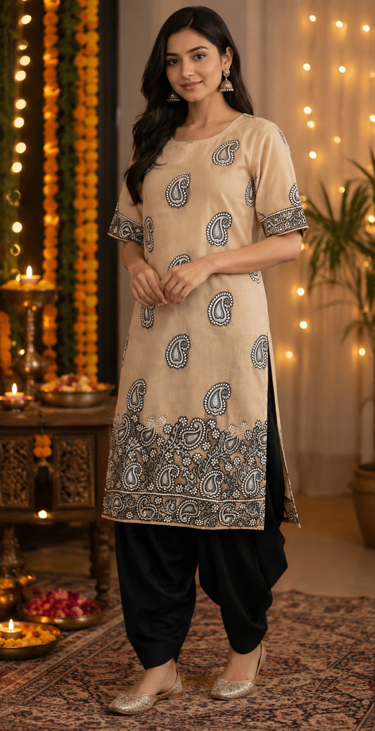 BANARASI STITCHED KURTI-7