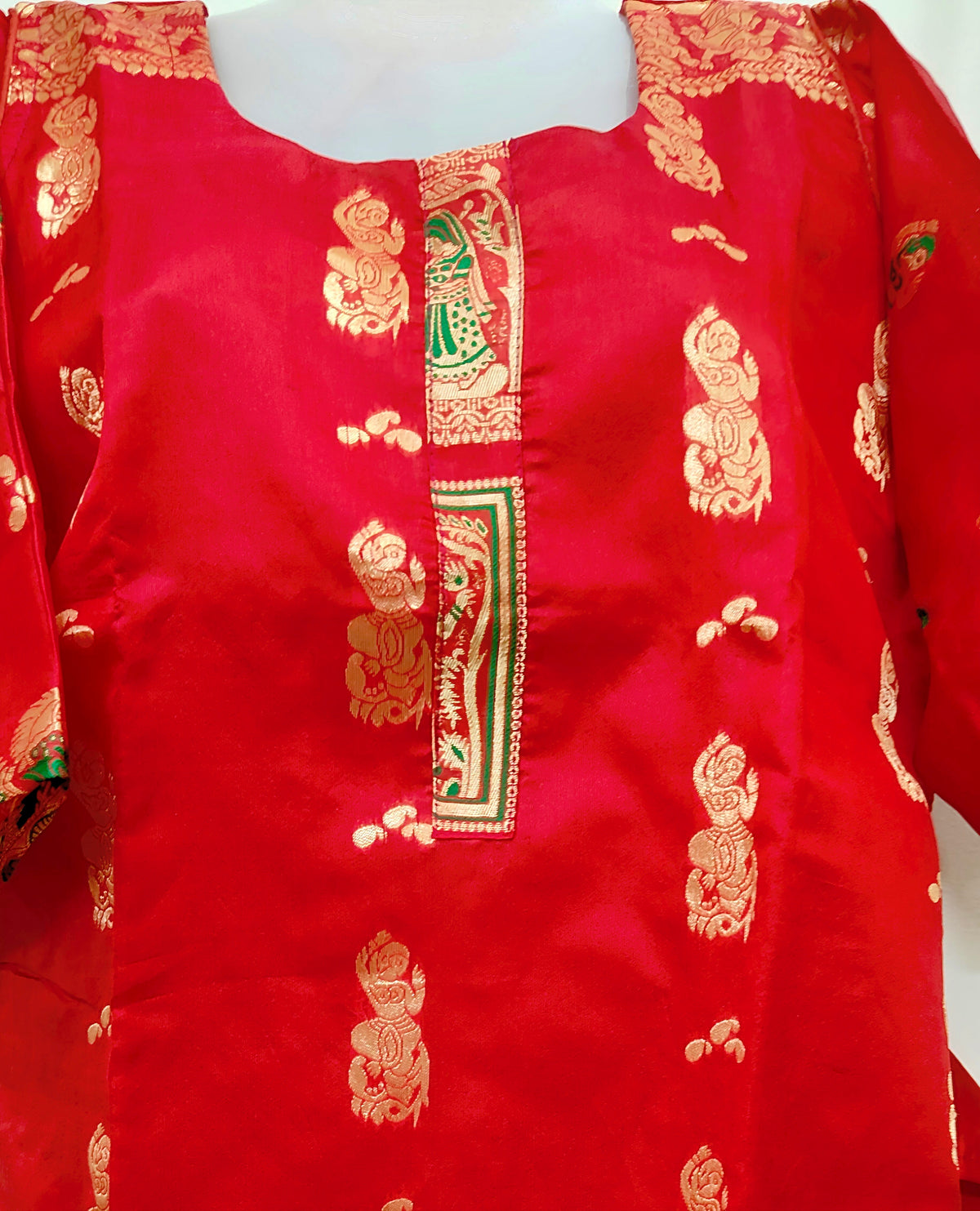 BANARASI STITCHED KURTI-5