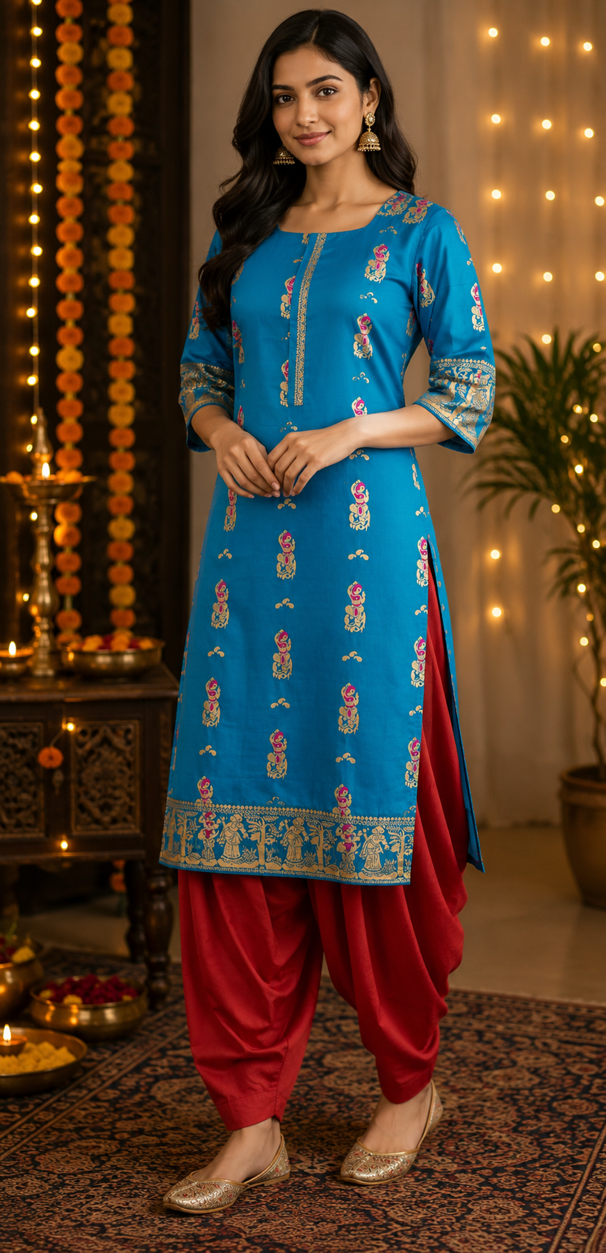 BANARASI STITCHED KURTI-6