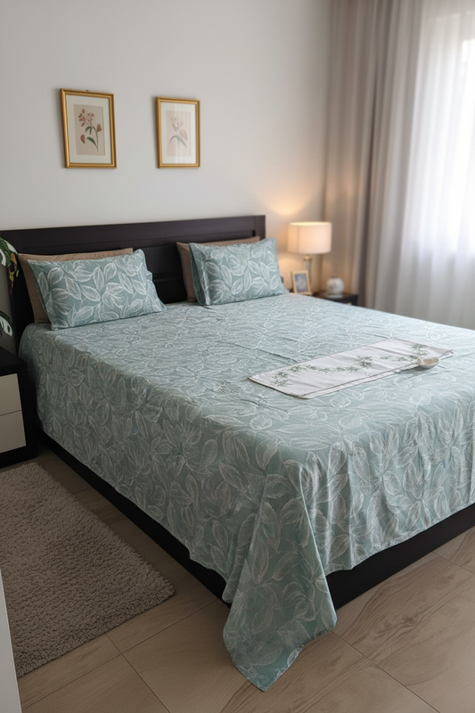 PRINTED BEDSHEET GREEN